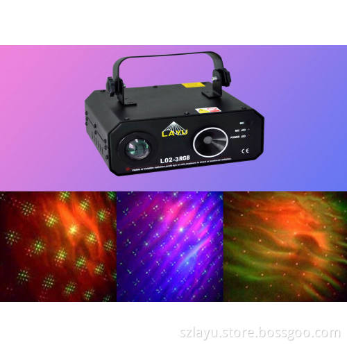 3w RGB LED + Rg Firefly Laser Disco Light (L02-3RGB)